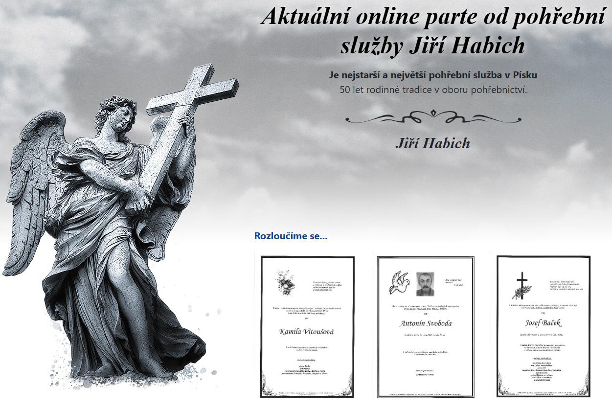 Parte - smuteční oznámení