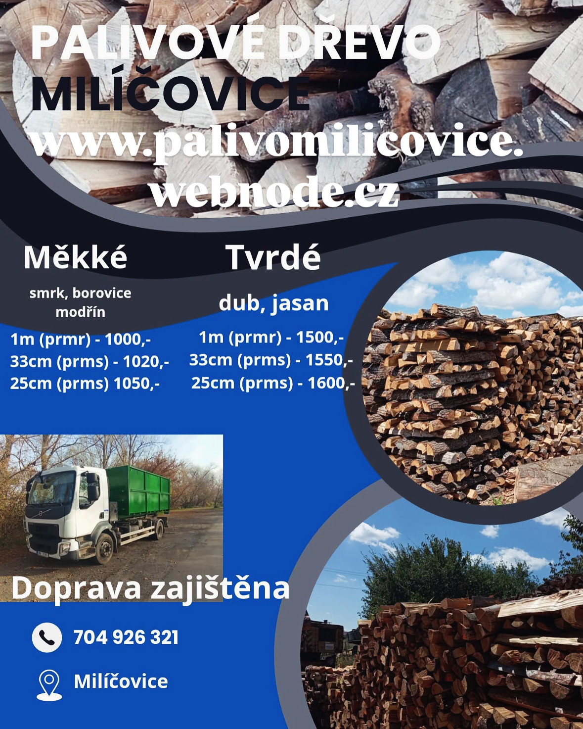 Palivové dřevo Milíčovice foto 3