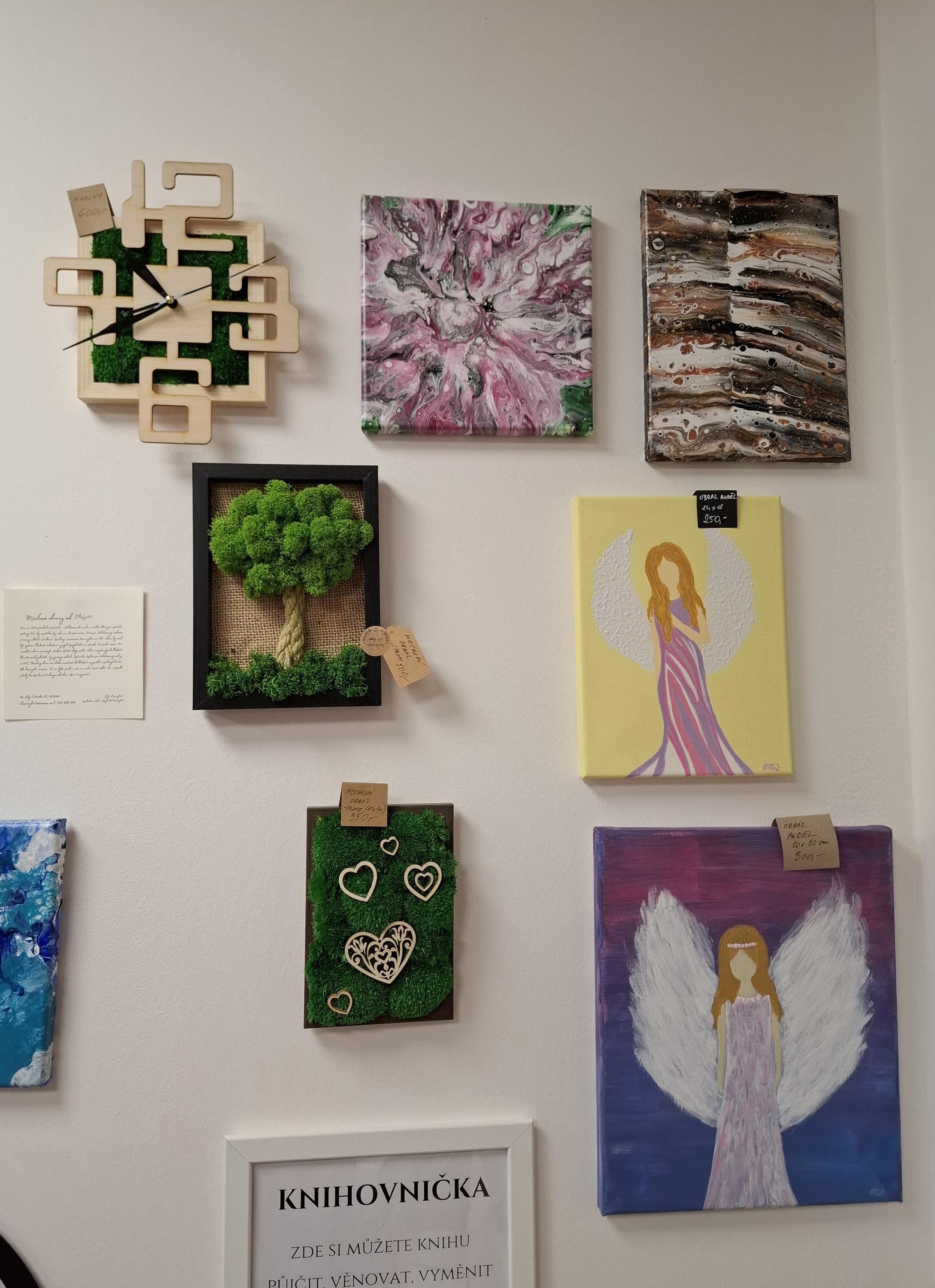 Mechové obrazy, obrazy akrylem - Bc. Olga Čeřovská foto 6