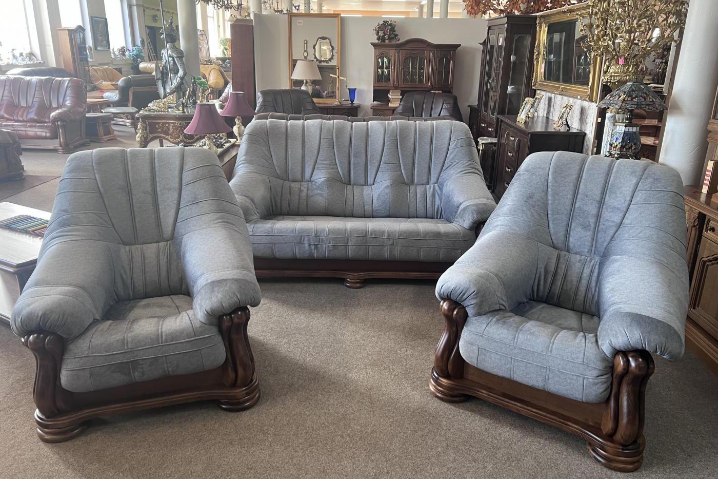 Rustikální sedací souprava Mercedes látková