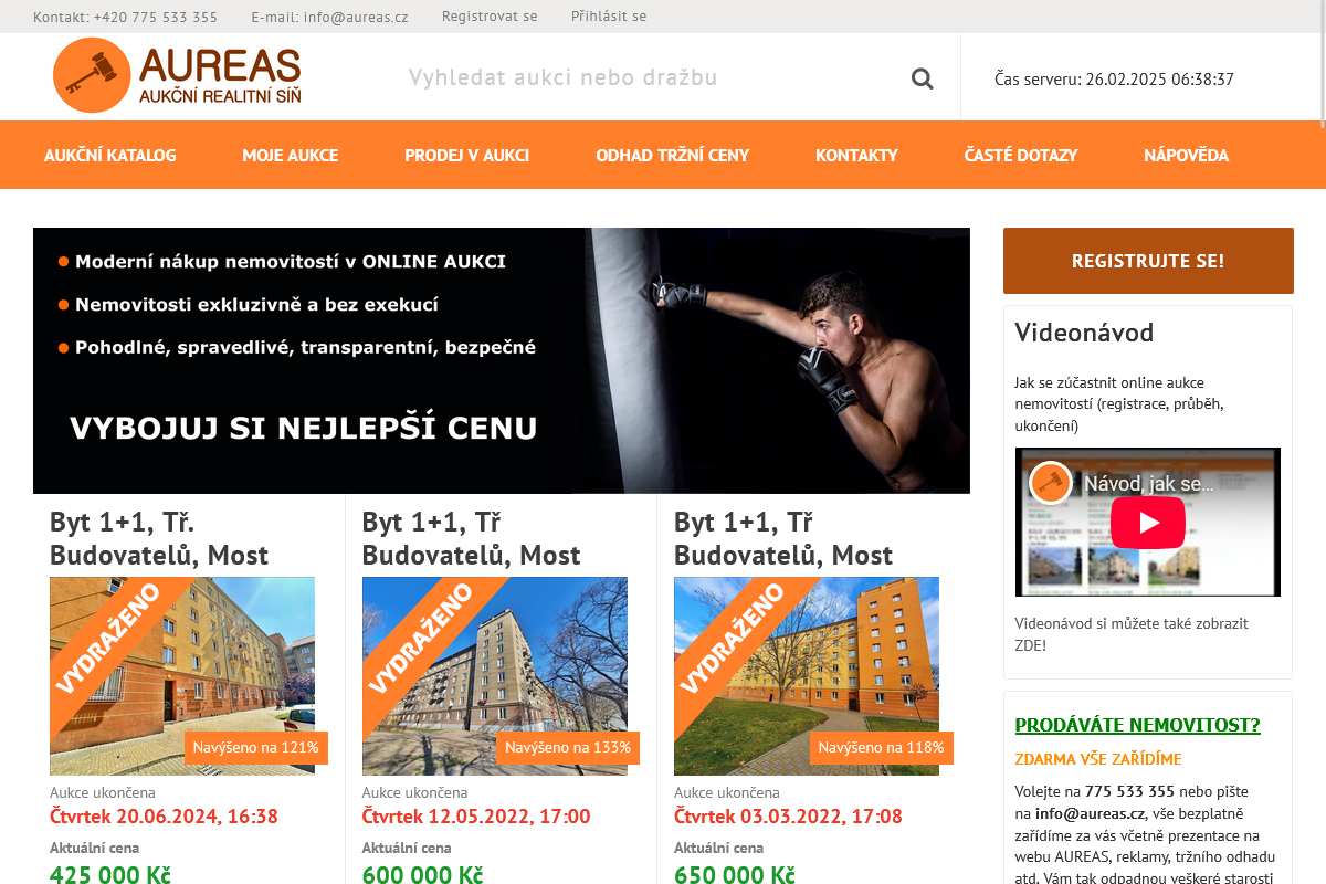 AUREAS - aukční realitní síň