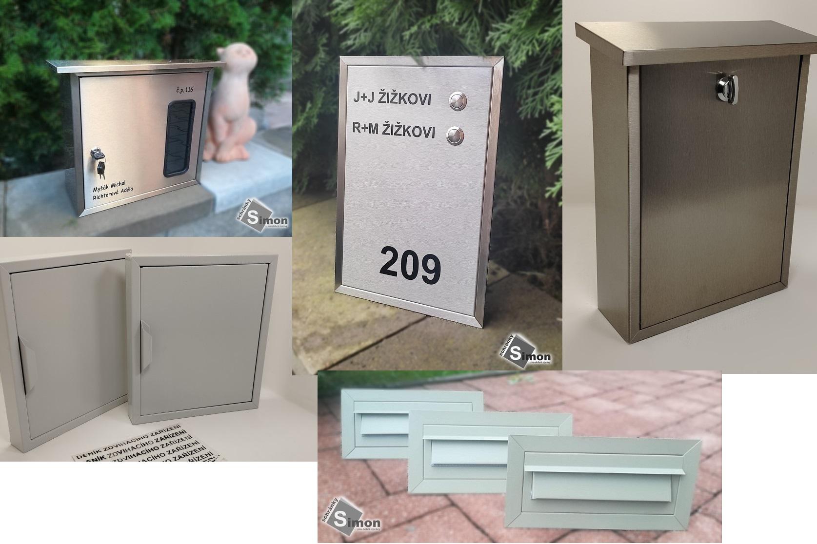 Venkovní poštovní schránky nerez. Přímý výrobce.