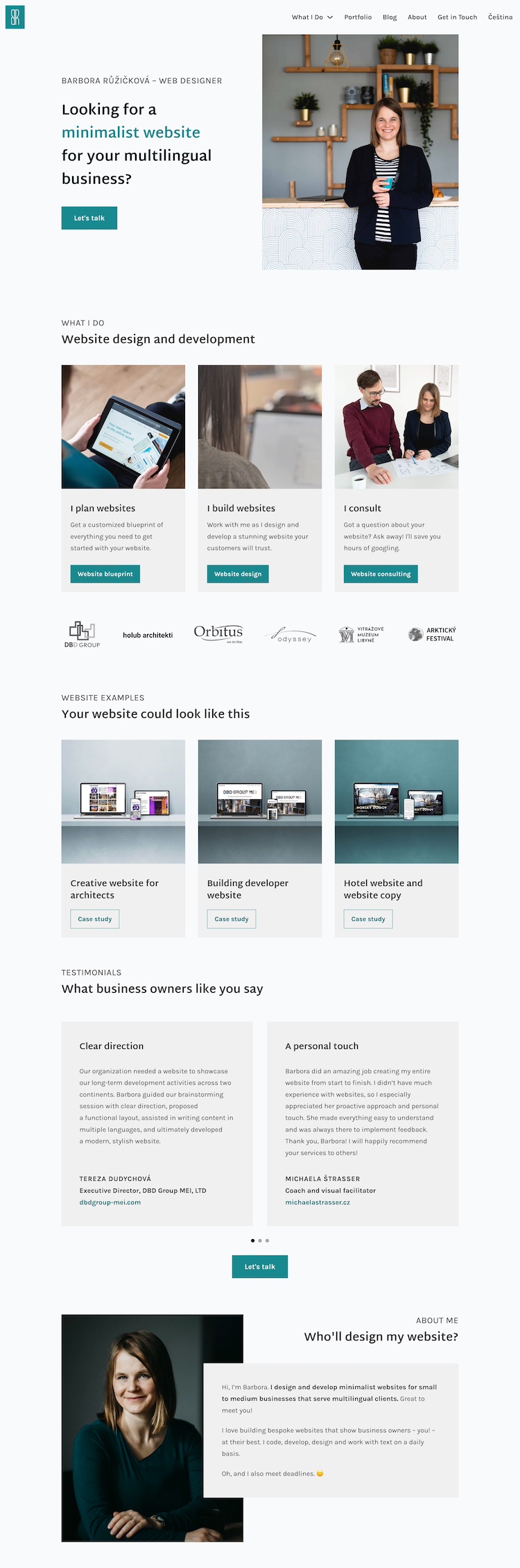 Tvorba webů | Barbora Růžičková foto 2