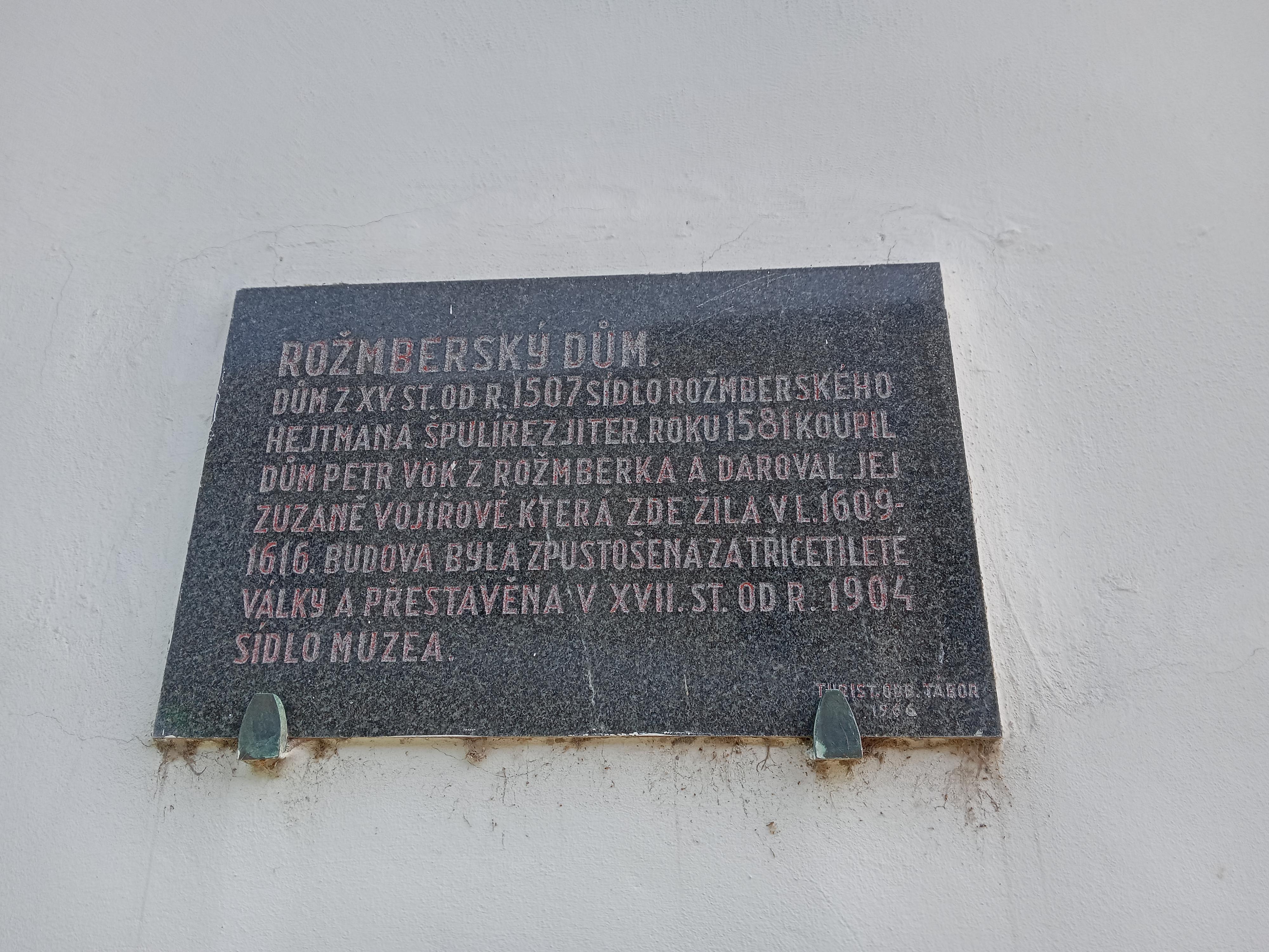 Blatské muzeum Rožmberský dům foto 5