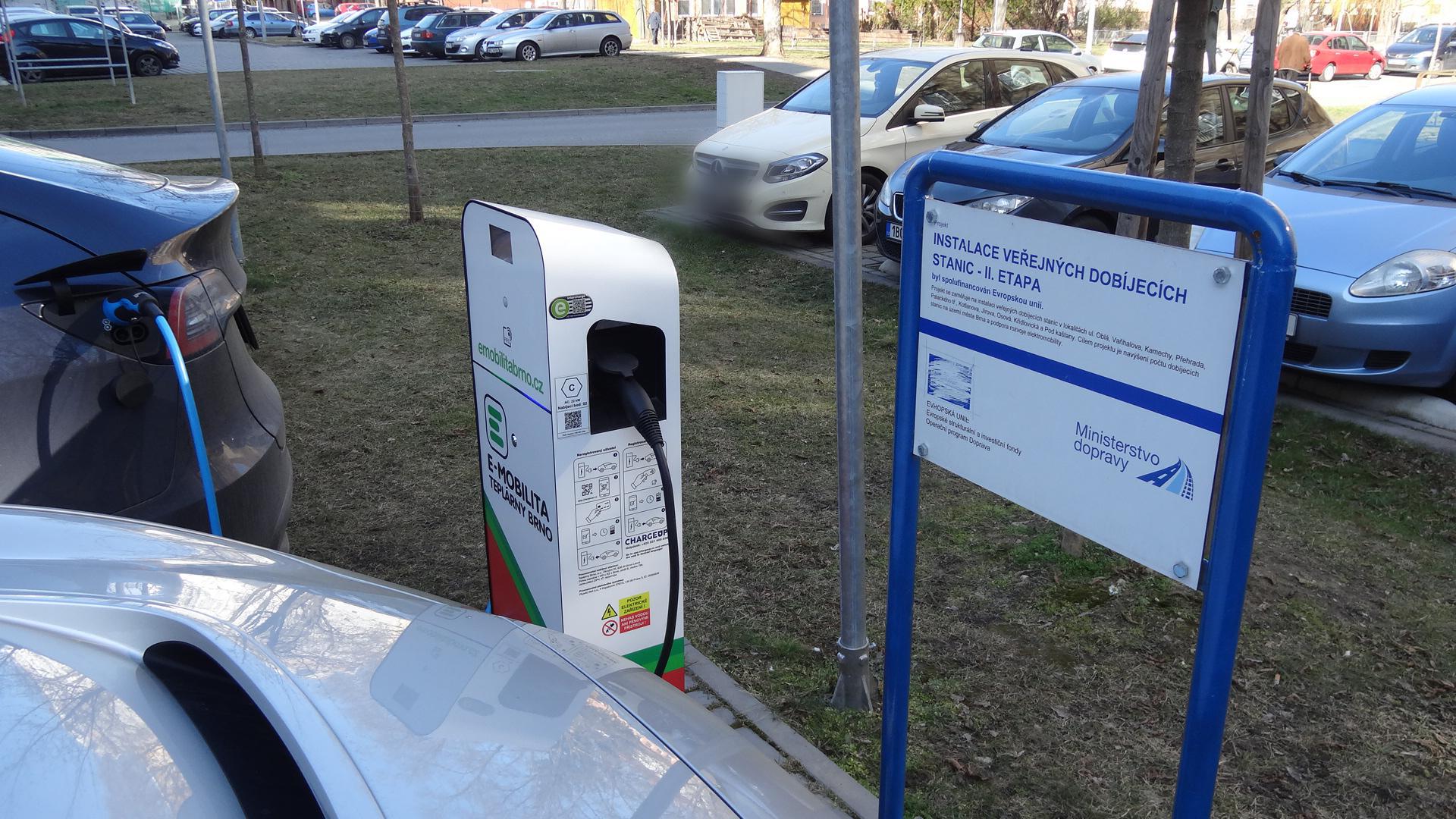 Teplárny Brno, a.s. - nabíjecí stanice