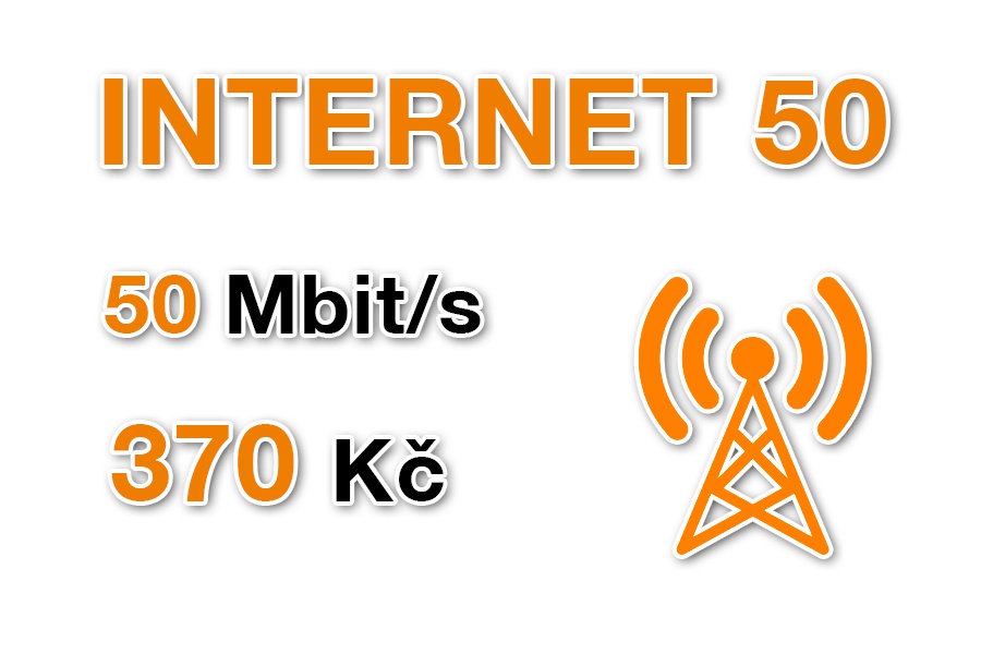 Bezdrátový internet 50 Mbit/s