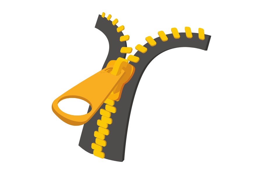 Opravy oděvů: Výměna zipu u sukně