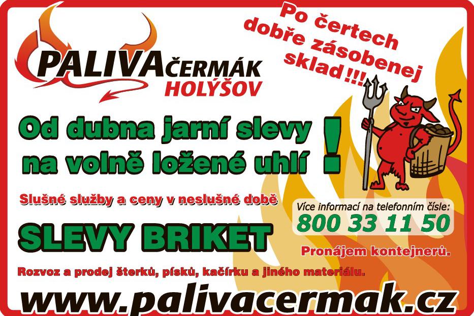 Jarní slevy uhlí, briket