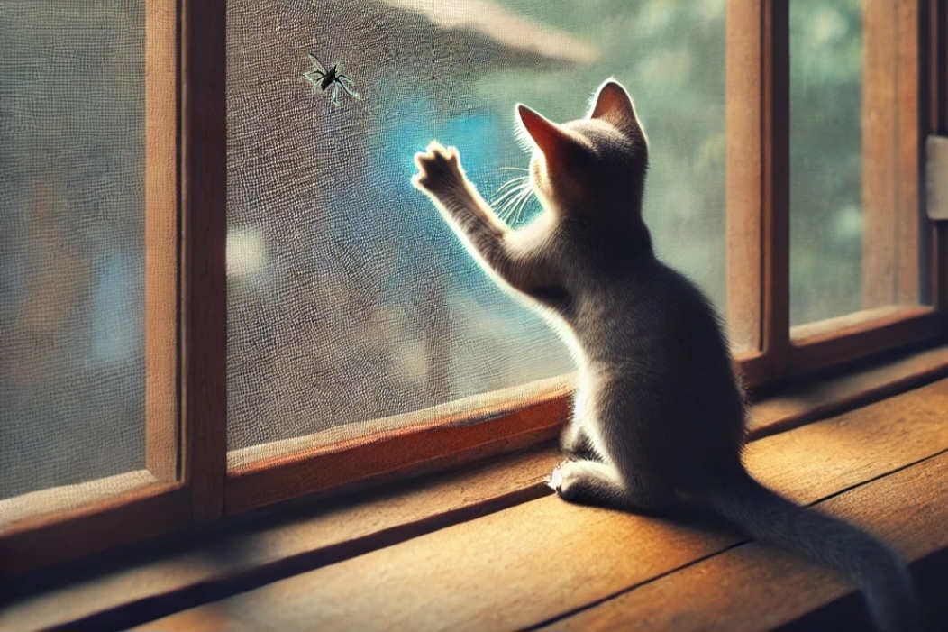 Sítě proti hmyzu do oken odolné i kočičím drápkům