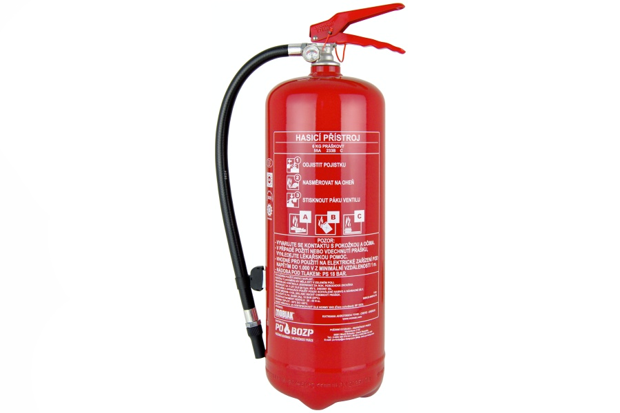 Hasicí přístroj práškový – P6 6kg, 55A/233B, C