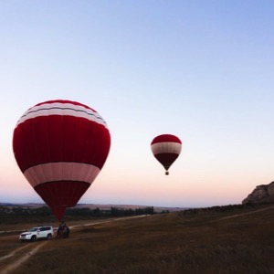 Hot air balloon advertising