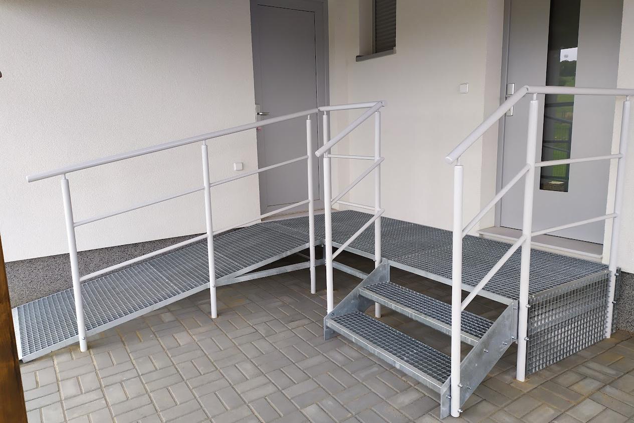 Výroba bezbariérových vstupů a vjezdů.