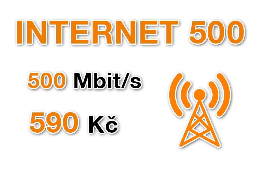 Bezdrátový internet 500 Mbit/s