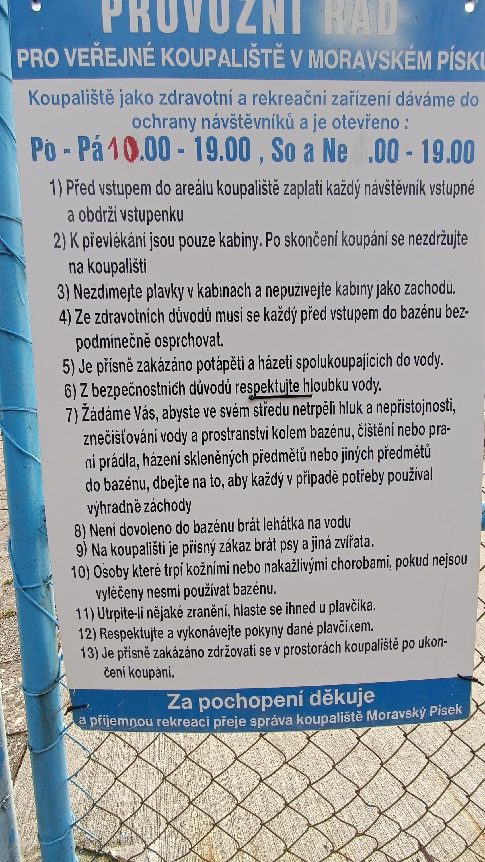 Koupaliště Moravský Písek foto 3