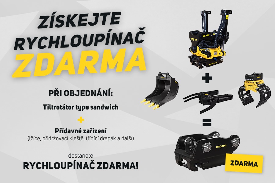 Engcon: Získejte rychloupínač zdarma