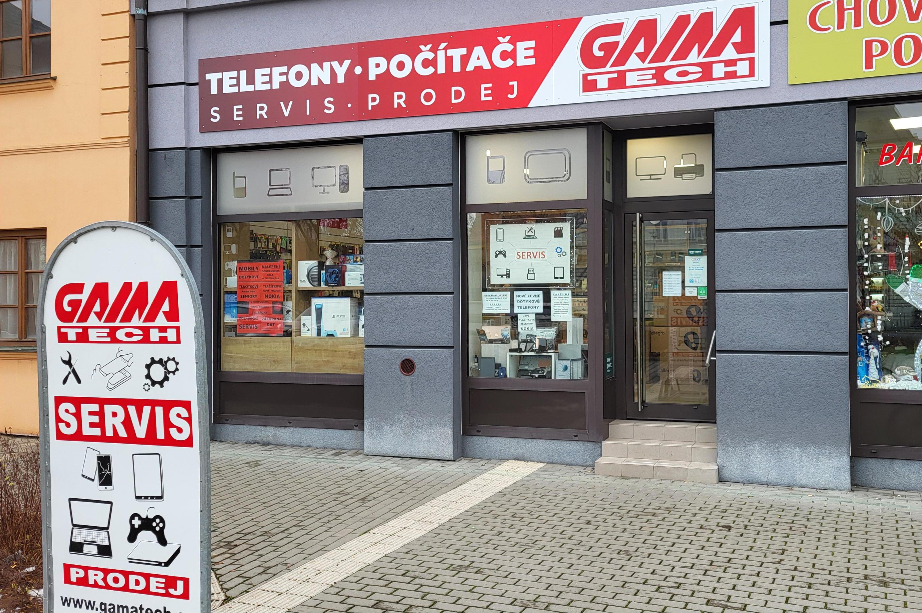 GAMA - telefony, počítače