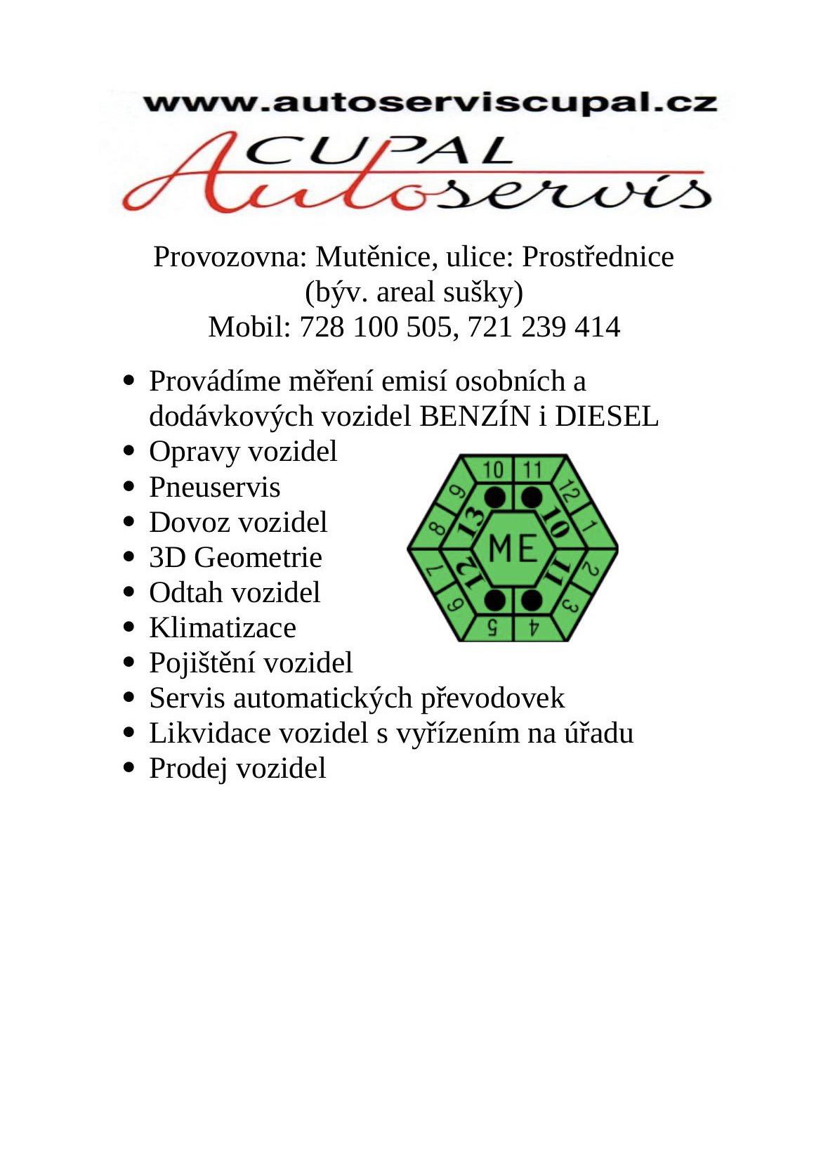 Autoservis Cupal foto 2