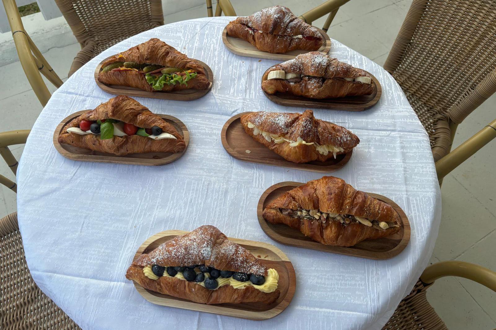 Domácí plněné croissanty