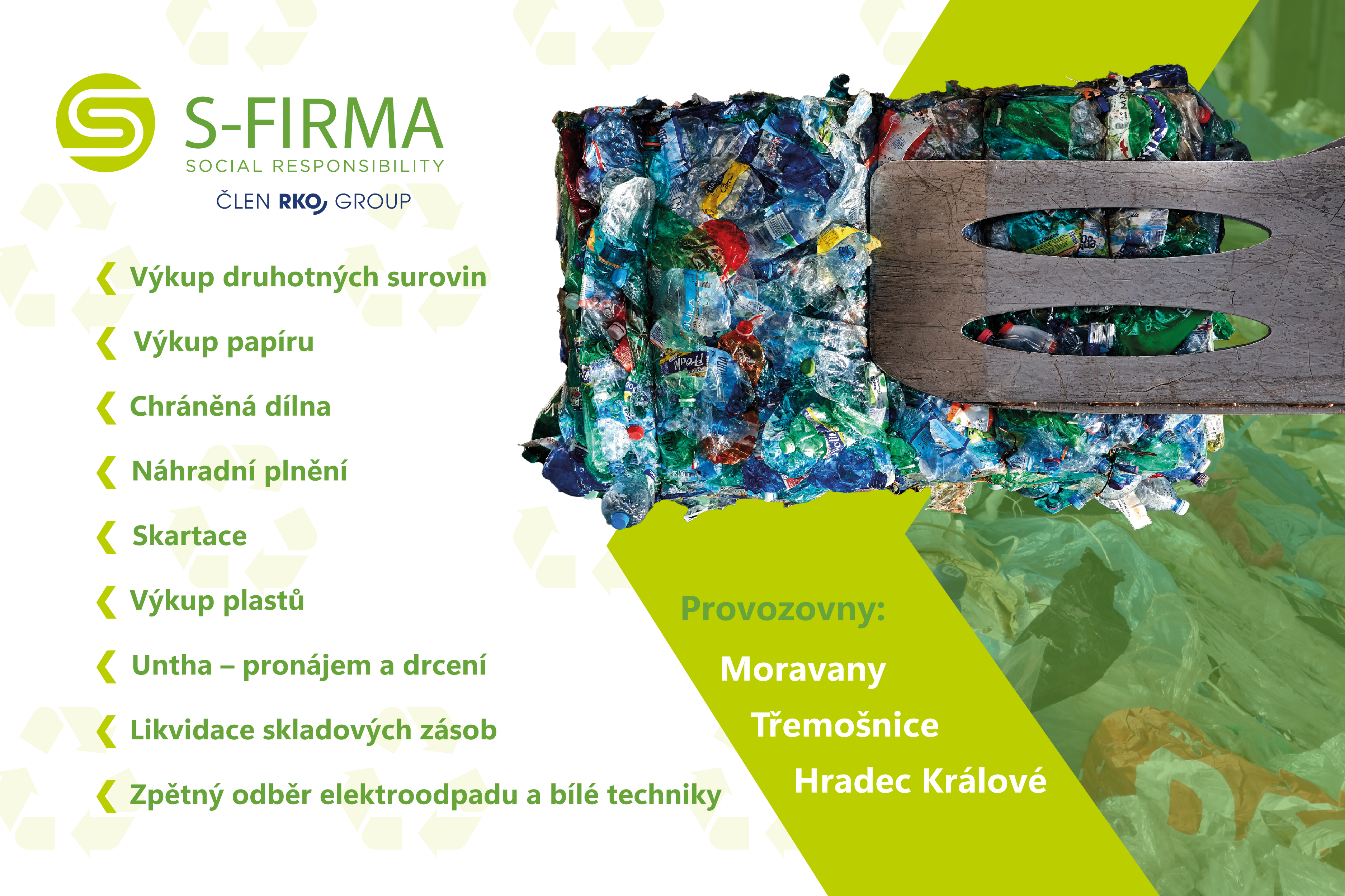 Komplexní služby v oblasti recyklace a ekologie