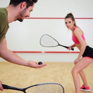 Squash, ricochet and badminton