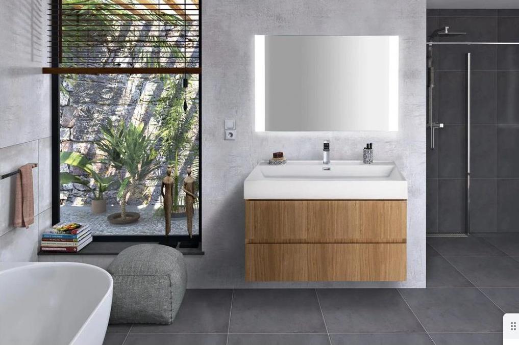 FILENA umyvadlová skříňka 95x51,5x43cm, dub