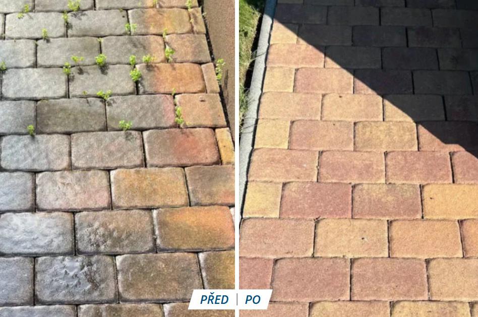 Čištění dlažby včetně impregnace a zapískování