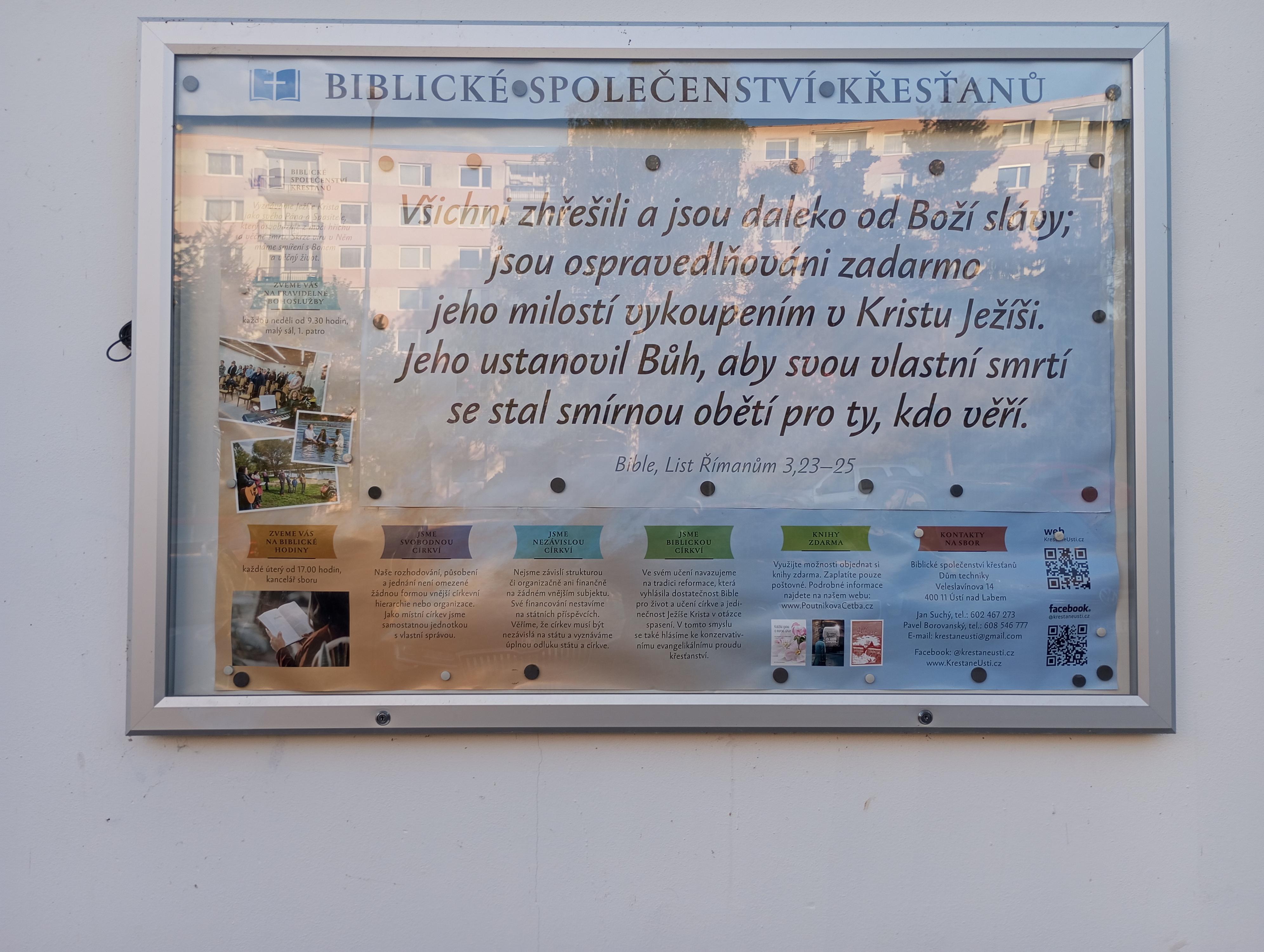 Biblické společenství křesťanů v Ústí nad Labem foto 2