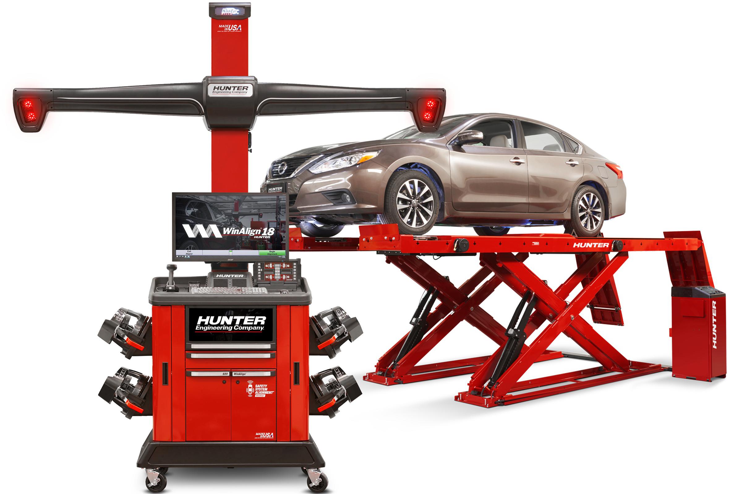 Měření geometrie na osobní a dodávkové vozy.
