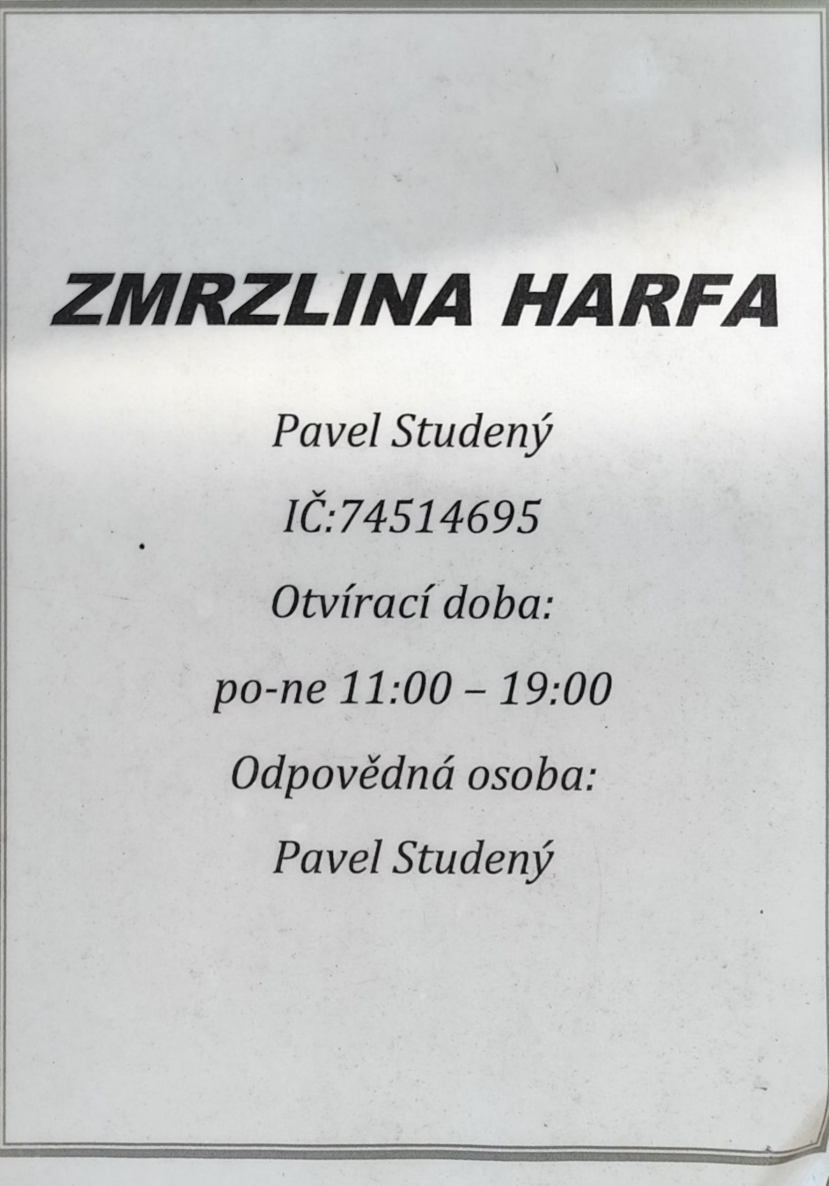 Zmrzlina Harfa foto 3
