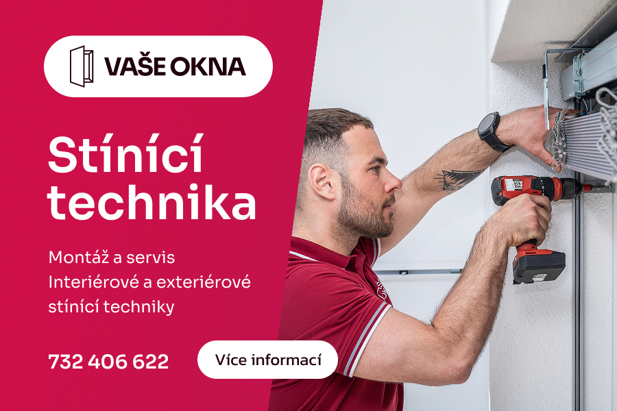 Venkovní žaluzie a rolety.