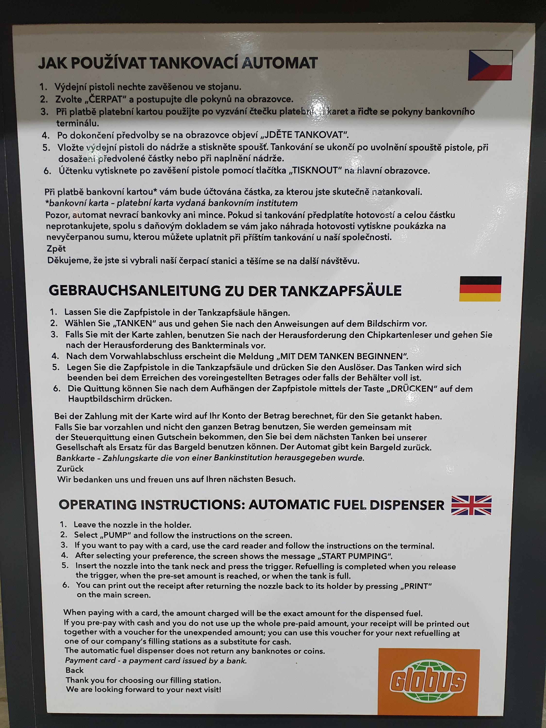 Čerpací stanice Globus foto 6