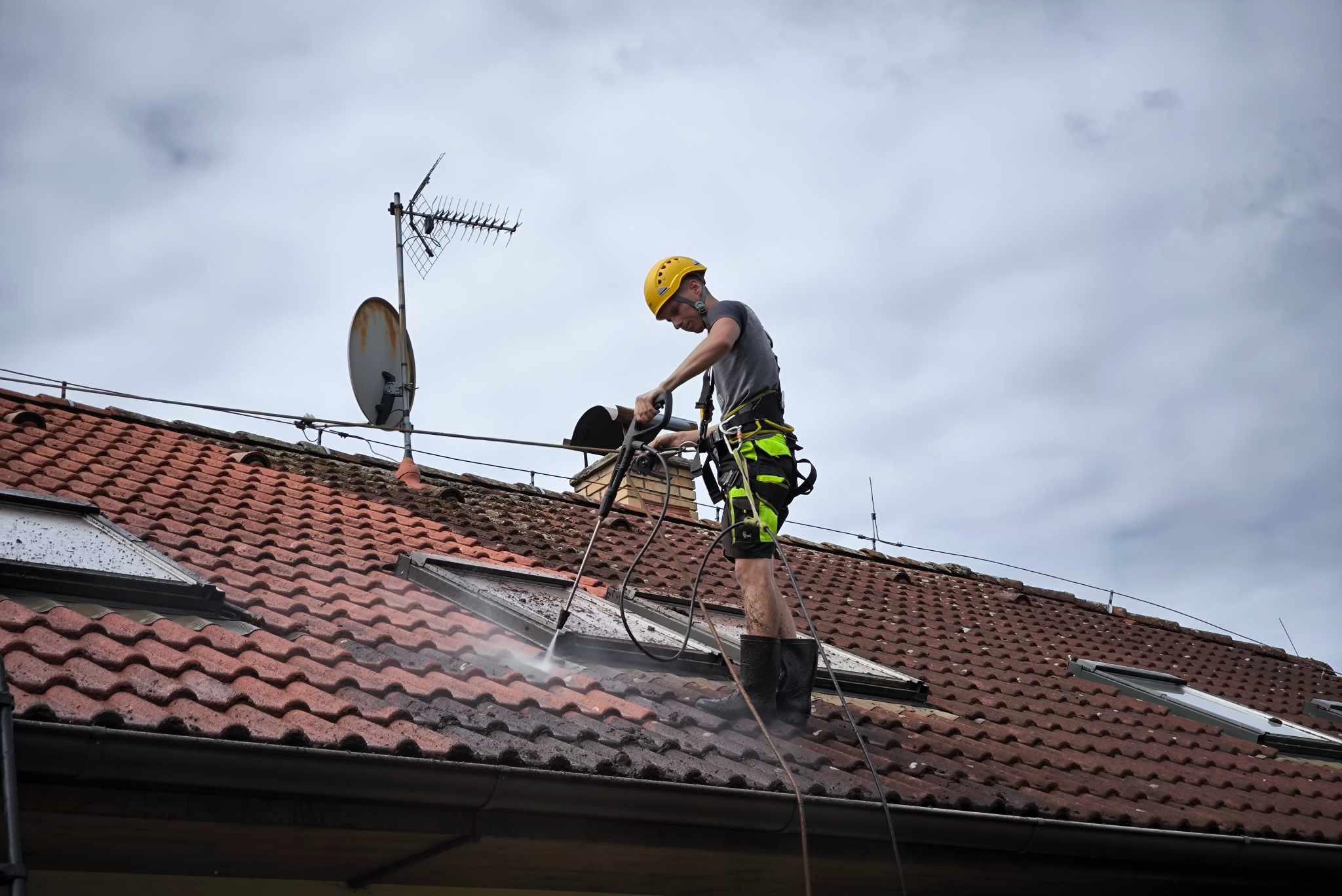 David Bém | Rizikové kácení & Výškové práce, čištění střech, fasád, dlažeb