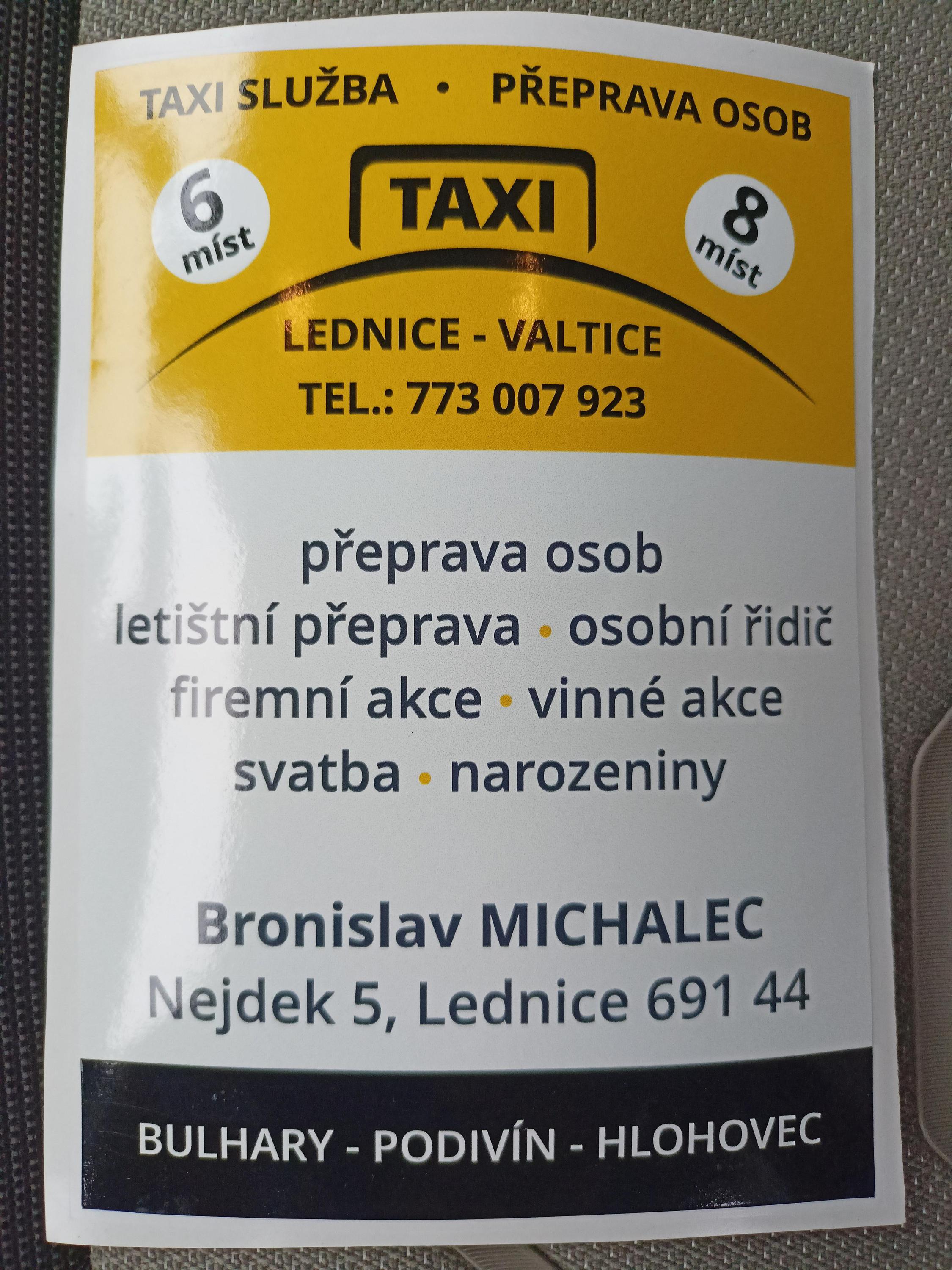 Taxi Bronislav Michalec foto 3