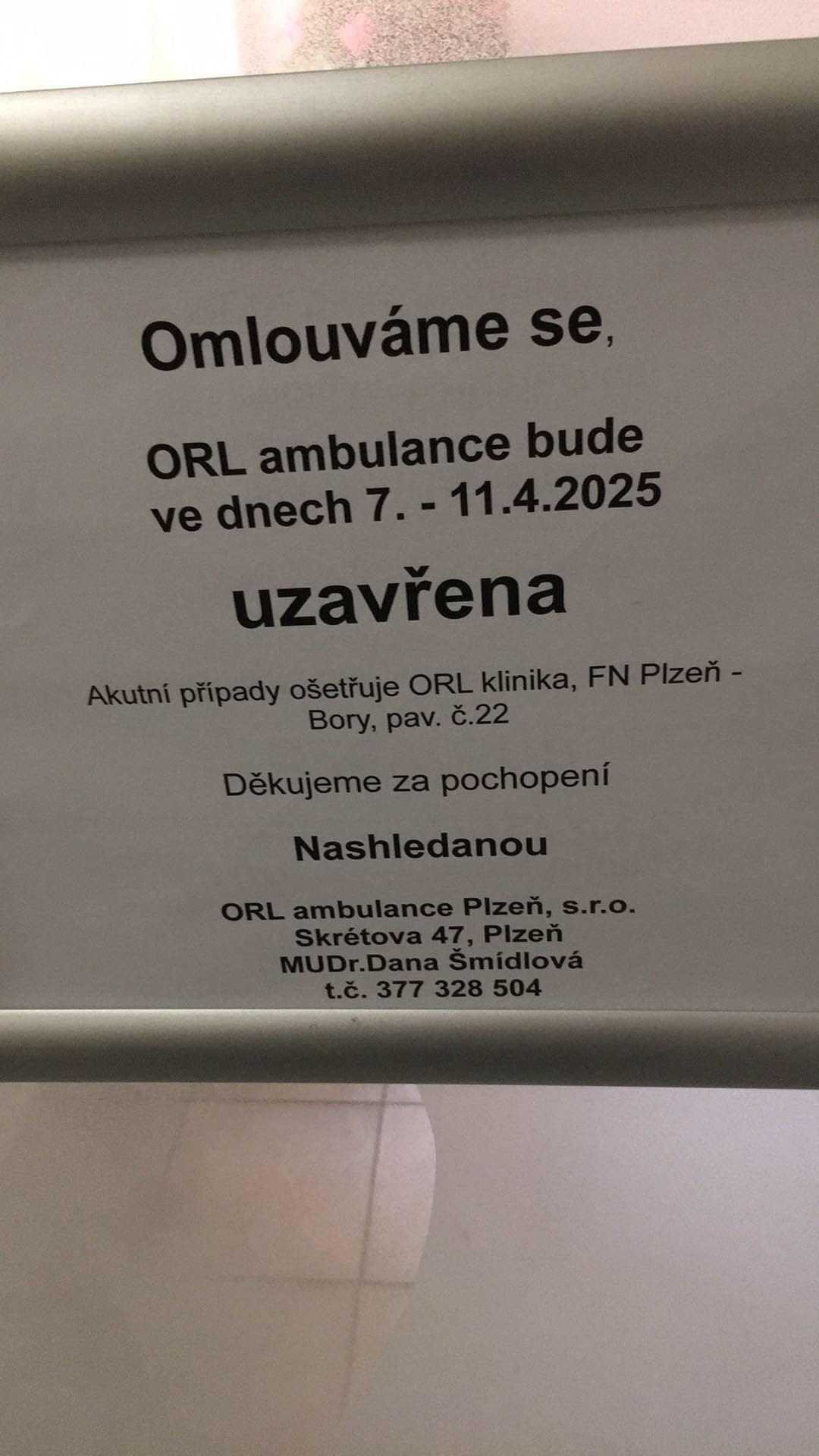 ORL ambulance Plzeň, spol. s r.o. foto 2