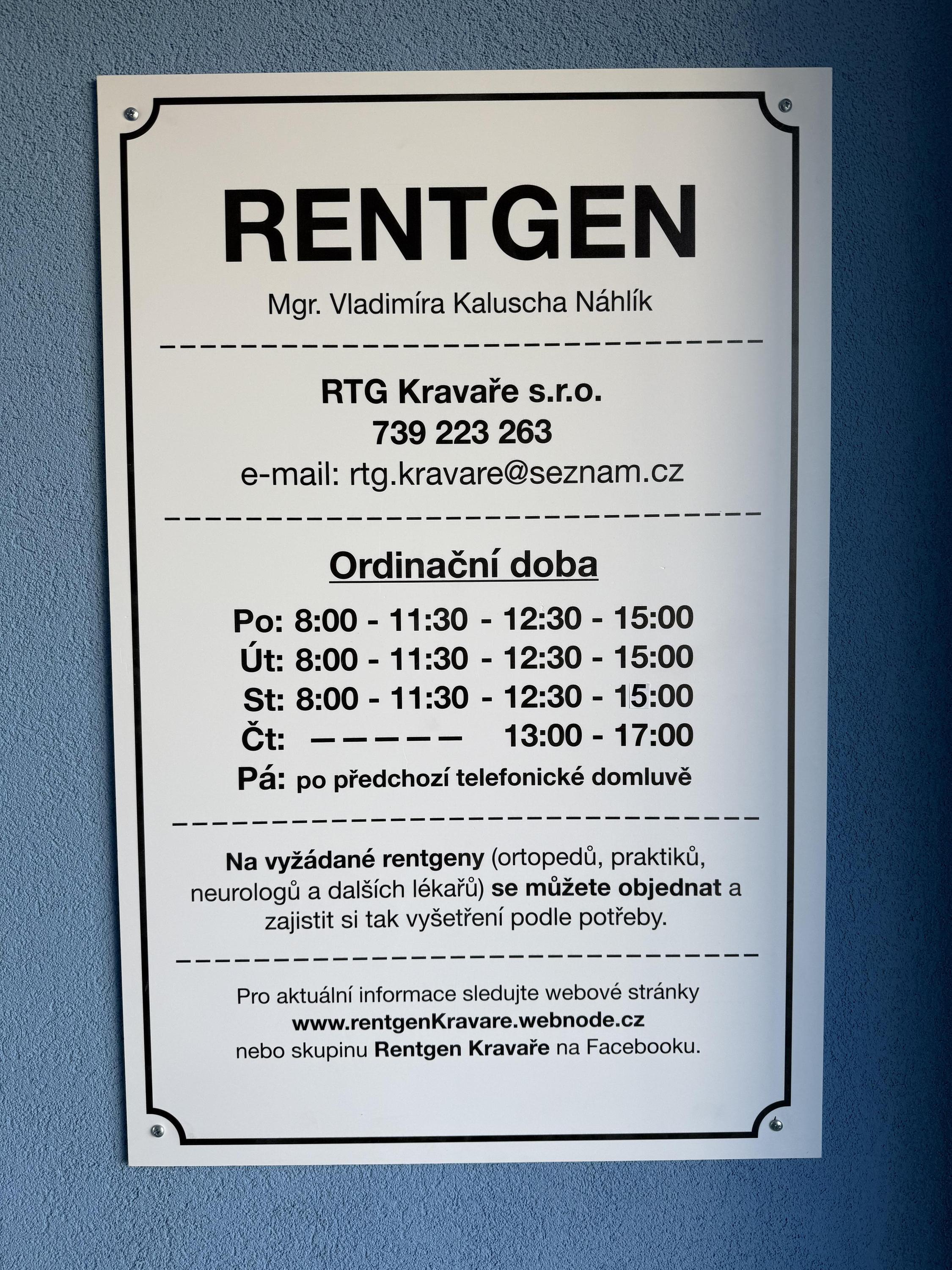 Rentgen Kravaře foto 2