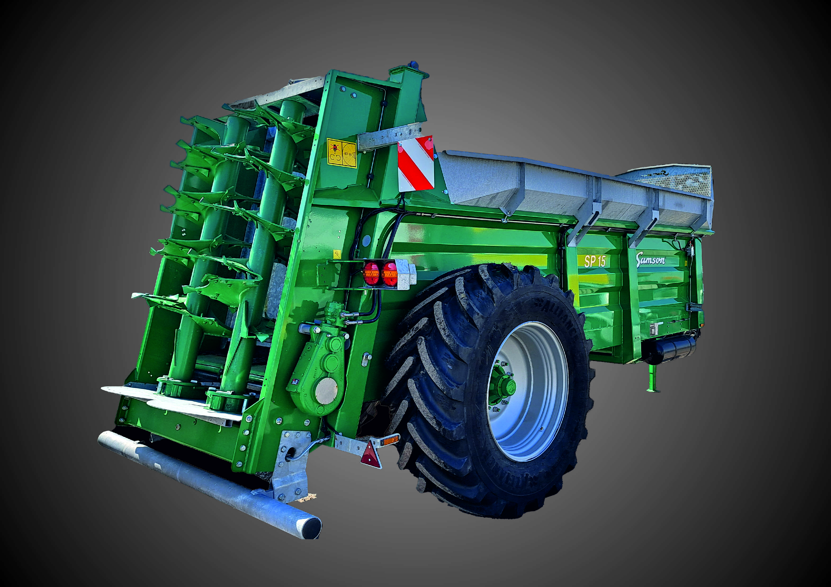 Pronájem rozmetadla statkových hnojiv Samson SP15