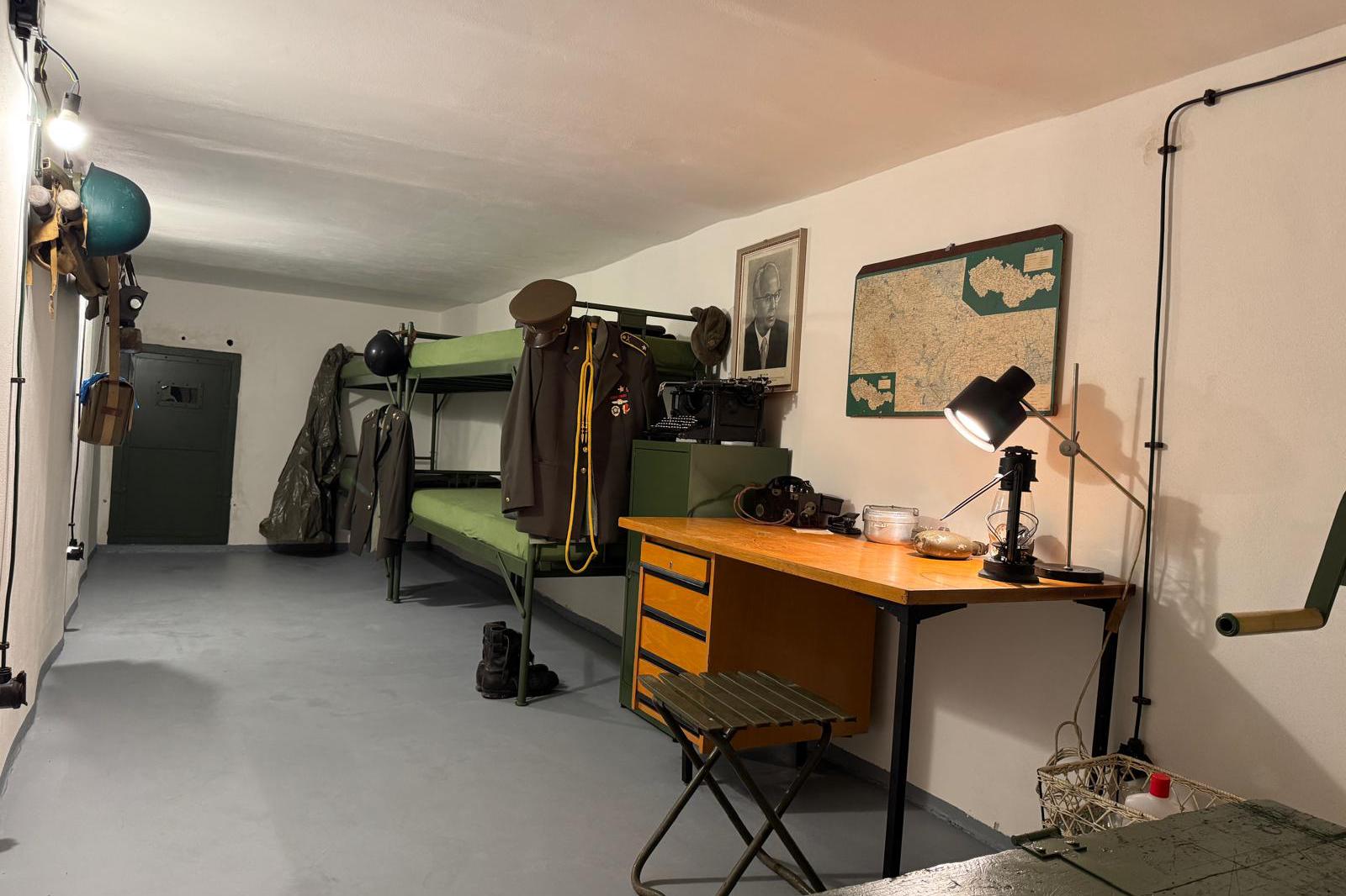 Protiatomový bunkr na Šternberském dvoře