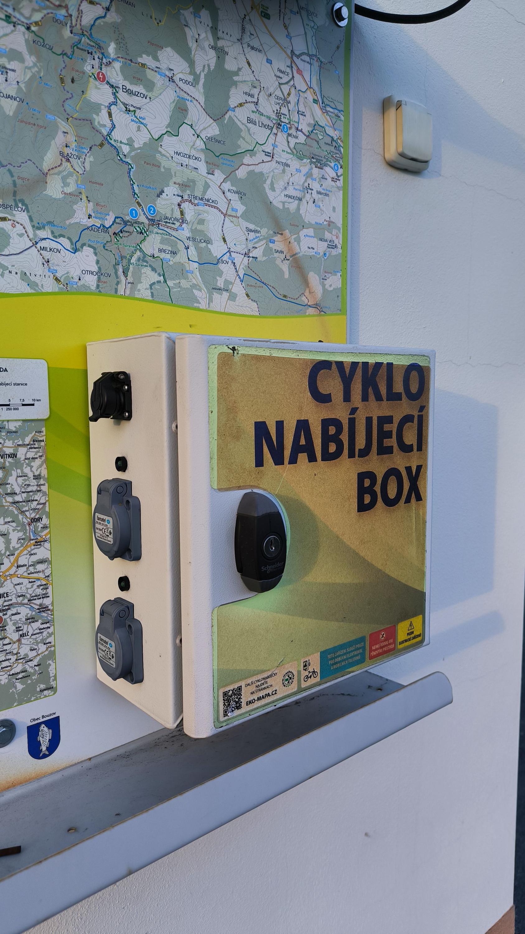 Cyklo nabíjecí box Bouzov foto 2