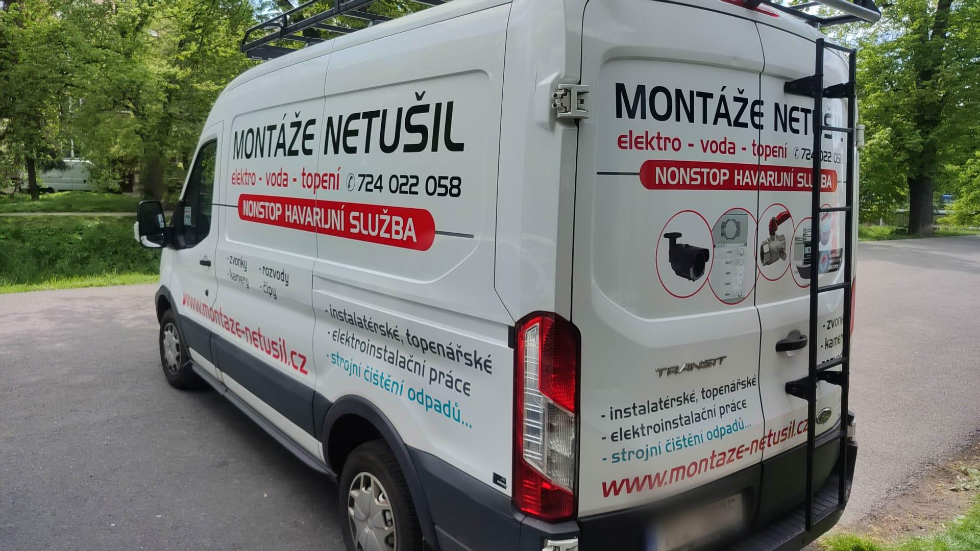 Elektro voda topení Netušil