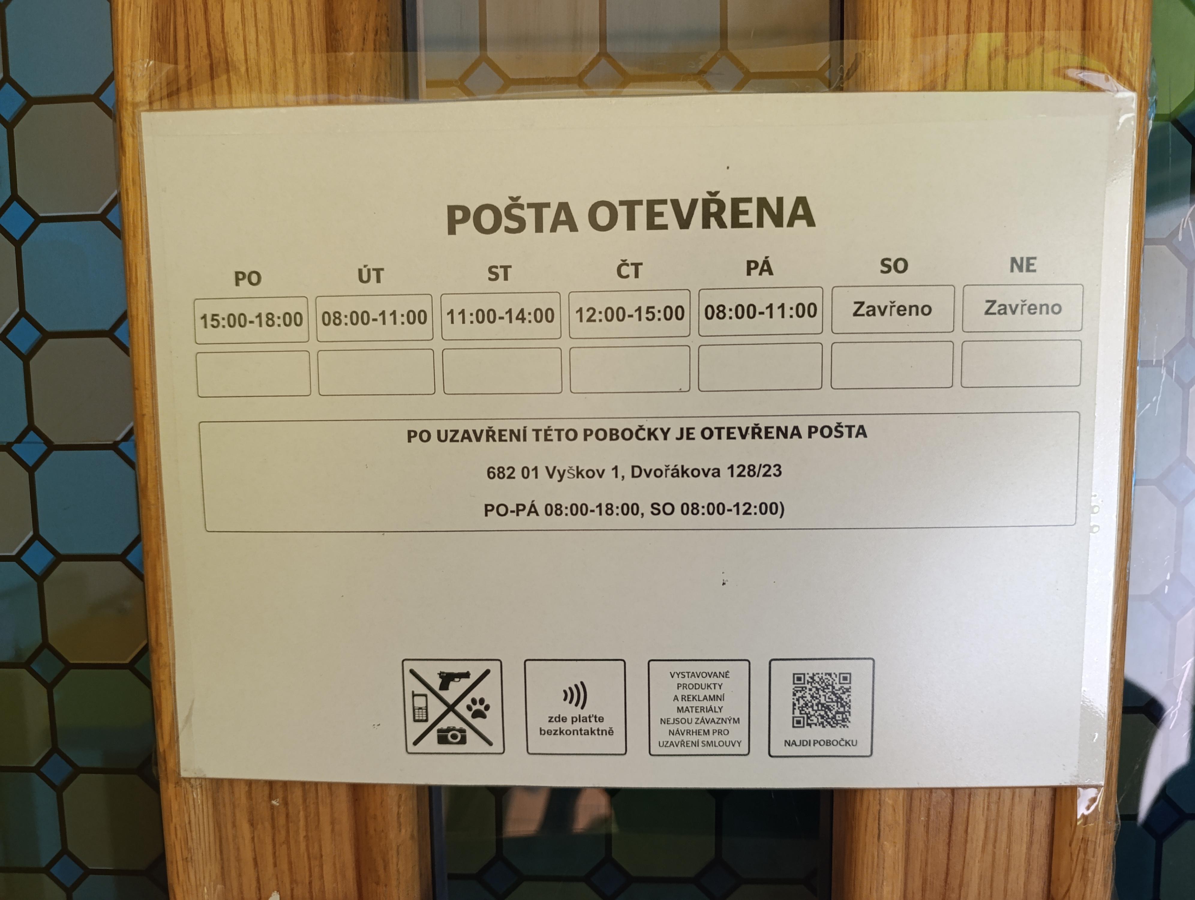 Pošta Křižanovice u Bučovic foto 2