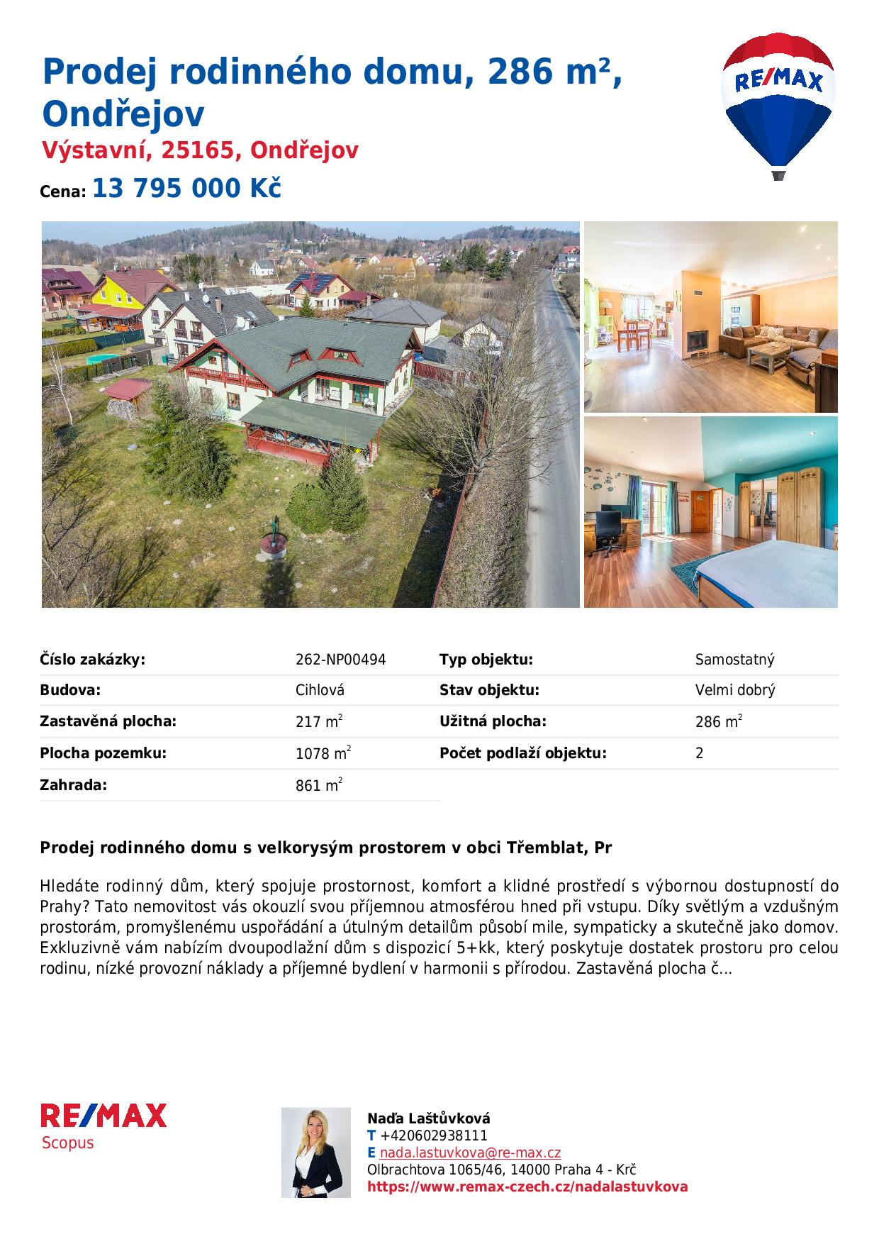 Naďa Laštůvková - Remax/Scopus foto 2