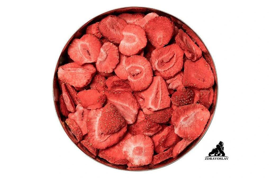 Jahody lyofilizované plátky 3x100 g + 100 g ZDARMA