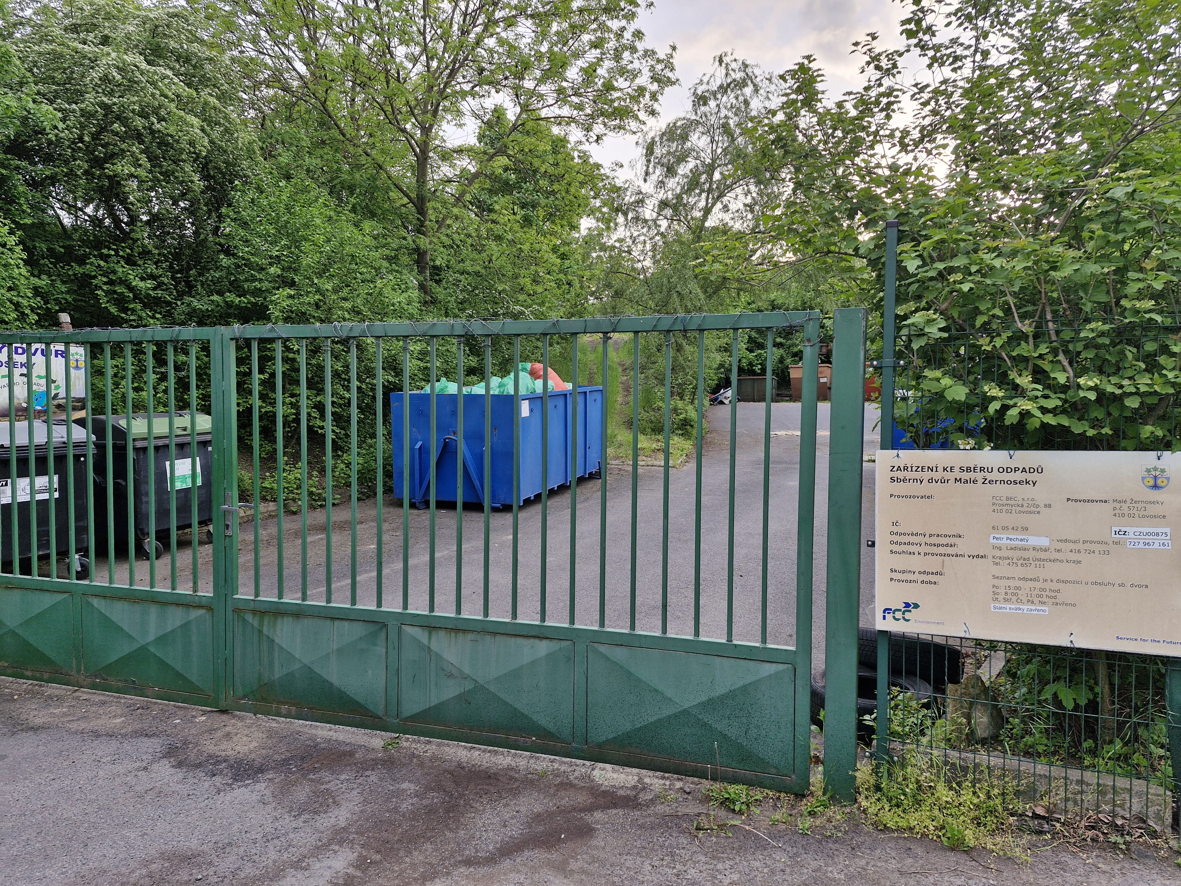 FCC BEC - Sběrný dvůr Malé Žernoseky