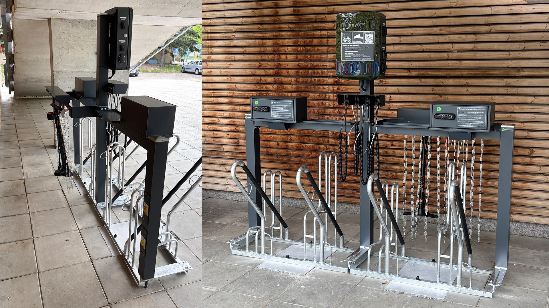 Nabíjecí stanice pro elektrokola - Zimní stadion foto 3