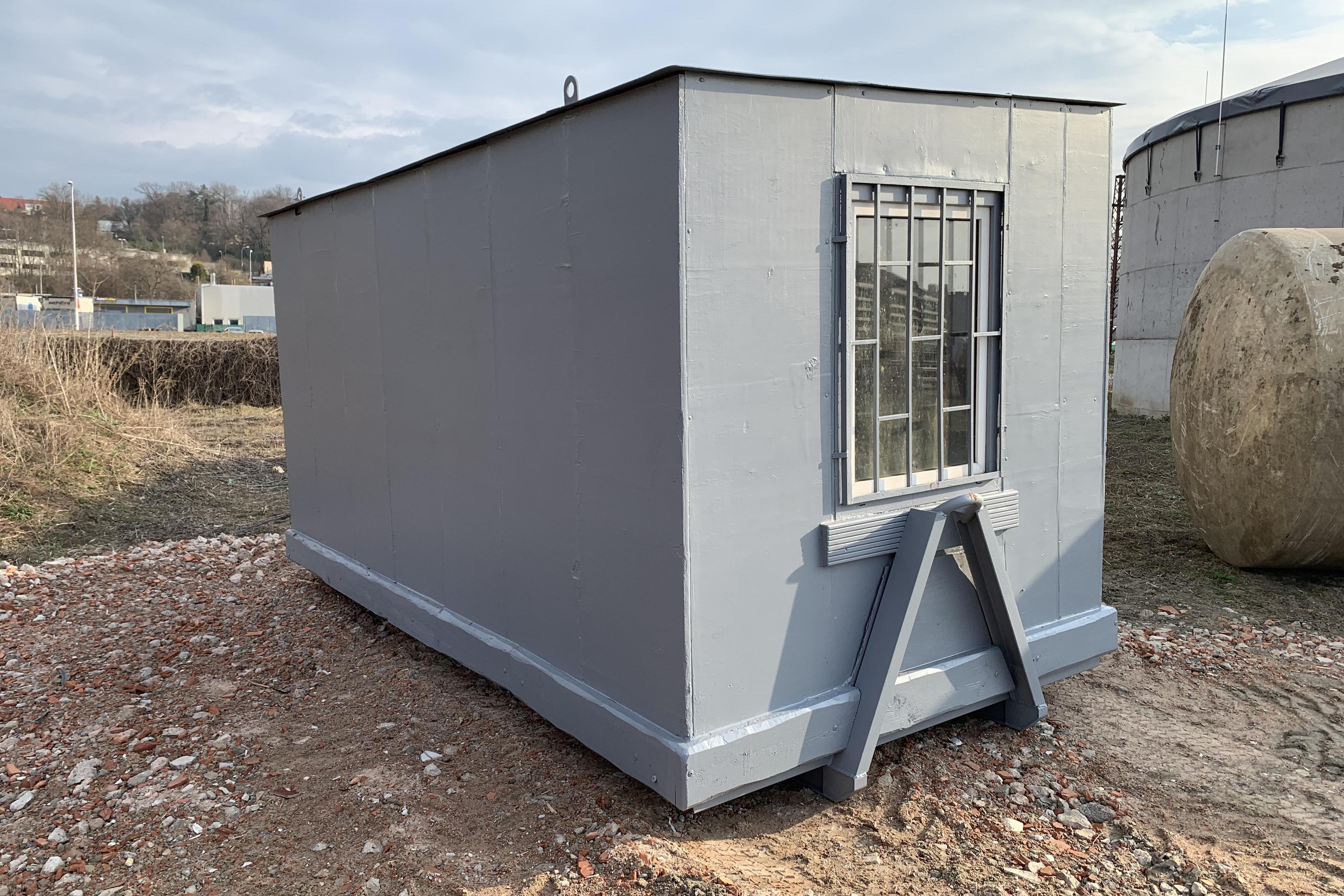 Pronájem stavební buňky na stavbu, objemový kont.