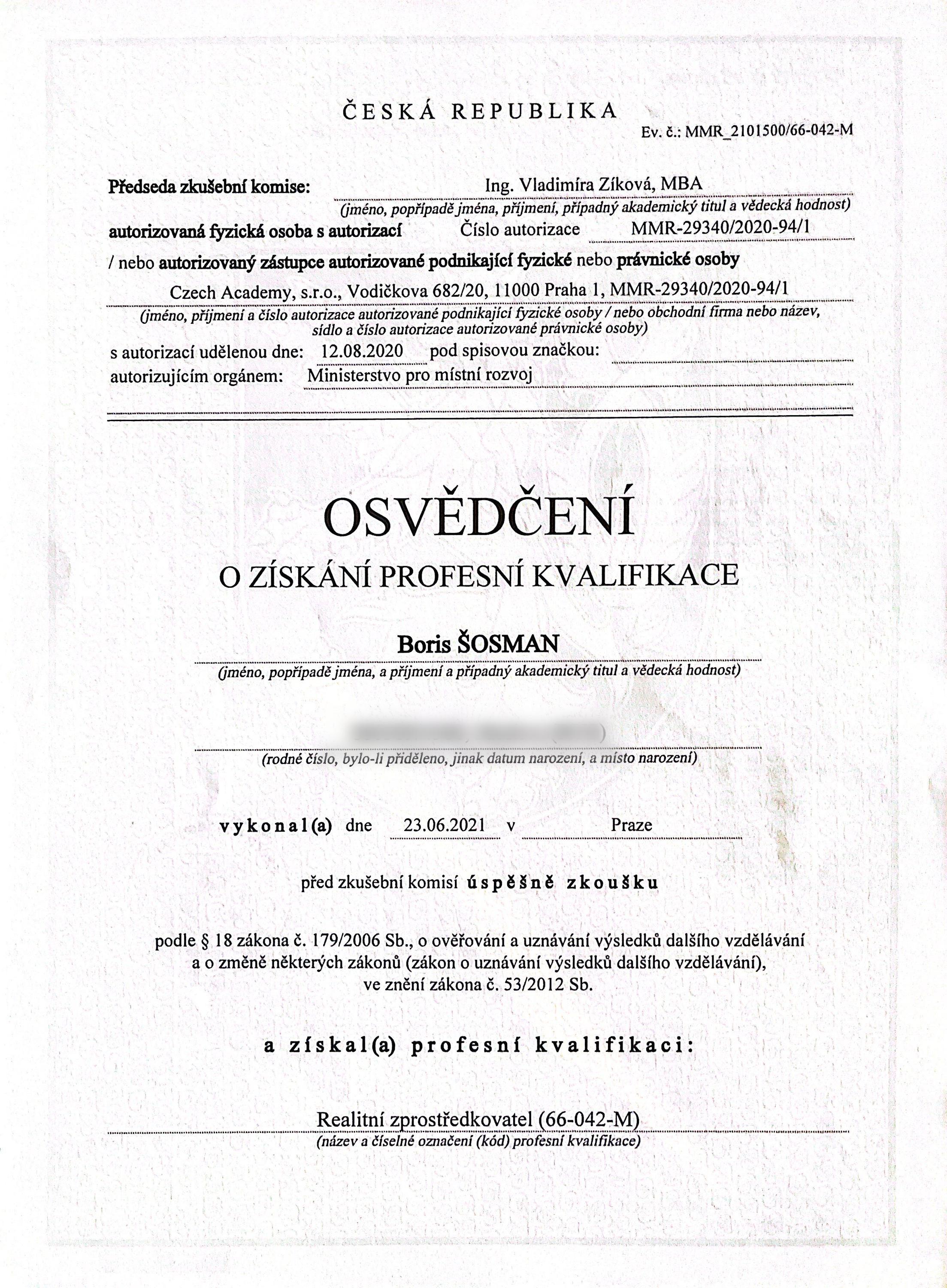 Boris Šosman - realitní makléř foto 4