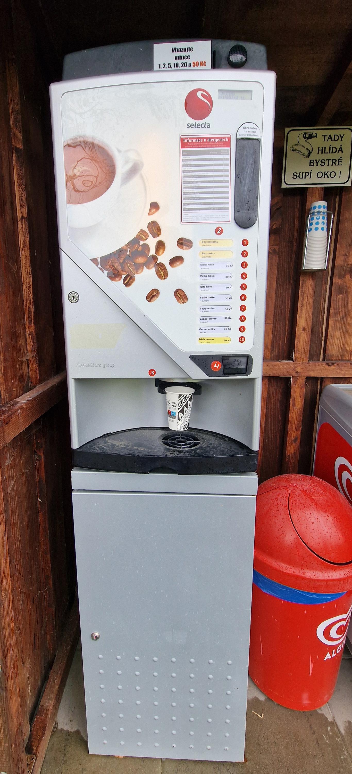 Občerstvení na vyhlídce U Supa