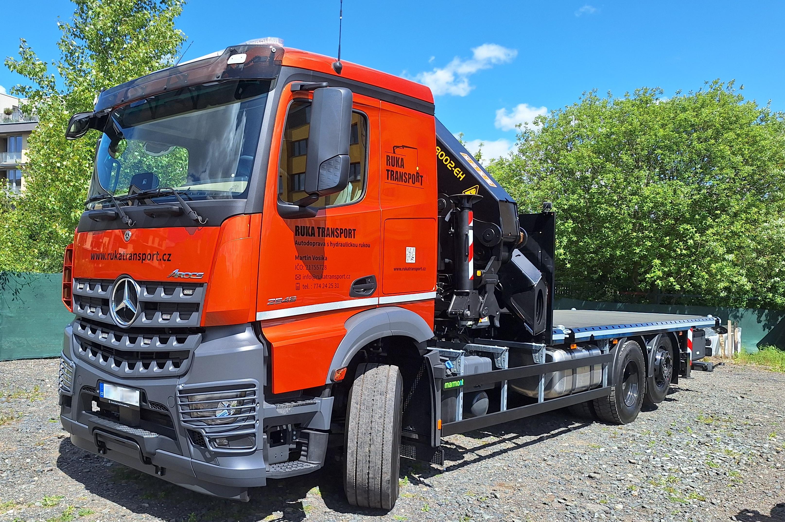 Ruka Transport - Autodoprava s hydraulickou rukou