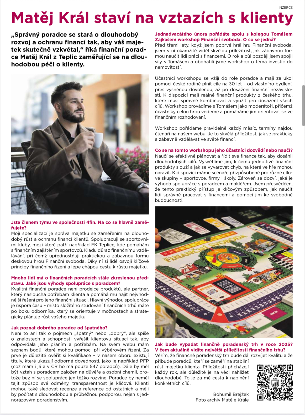 Matěj Král, PFP - Finanční poradce foto 3