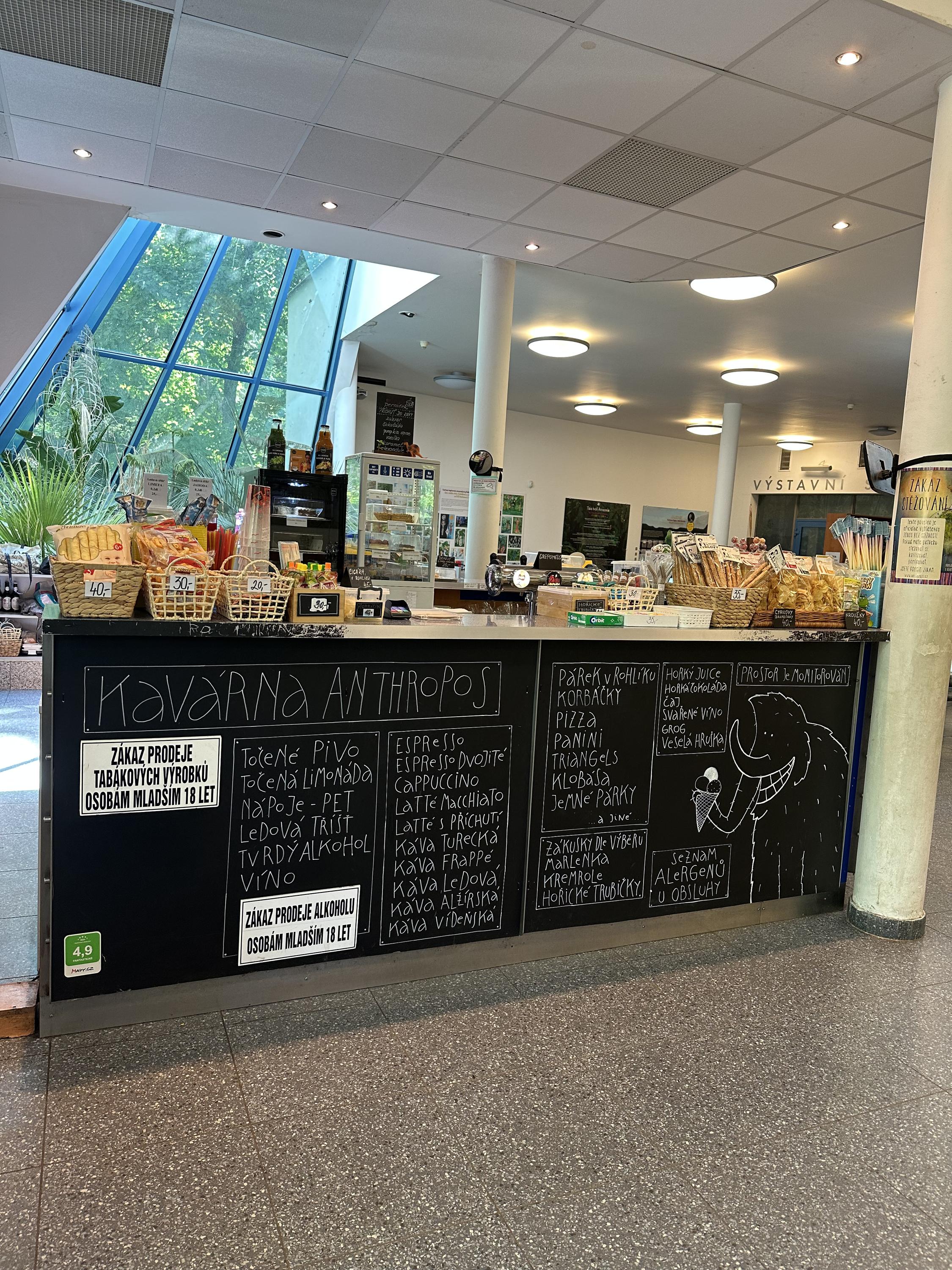 Kavárna v Pavilonu Anthropos foto 6